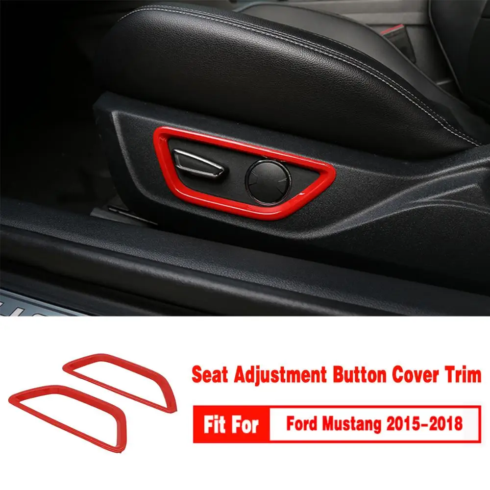 Interruptor de piezas interiores + Panel GPS + anillo de ventilación + motor + cubierta de botón de ajuste de asiento para Ford Mustang 2015 2016, 2017, 2018, Interruptor de piezas interiores + Panel GPS + anillo de ventilación + motor + cubierta de botón de ajuste de asiento para Ford Mustang 2015 2016, 2017, 2018,