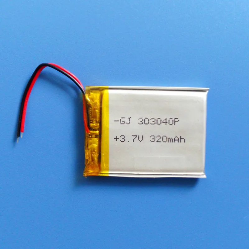 Free shipping by DHL Fedex 100pcs 3.7V 300mAh 033040 303040 Lithium Polymer Li Po Rechargeable