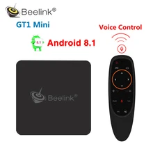 GT1 MINI 4 Гб LPDDR4 64 Гб rom Smart Android 8,1 tv Box Amlogic S905X2 четырехъядерный 1000 M 2,4G 5G WiFi Bluetooth 4 K HD медиаплеер