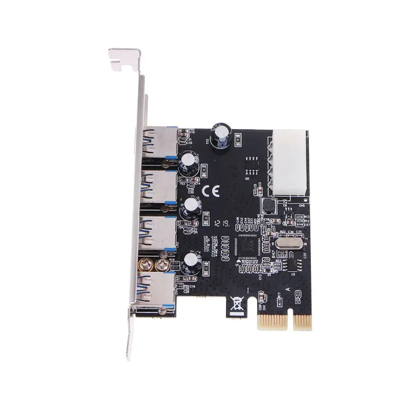 

4 Port PCI-E to USB 3.0 HUB PCI Express Expansion Card Adapter 5 Gbps Speed For Desktop Computer Components