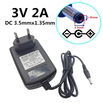 

Power Adapter DC 3V 2A Adaptor 220V To 3V 3Volt 2000mA Power Supply Universal Switching US EU UK AU plug Converter 3.5mm*1.35mm