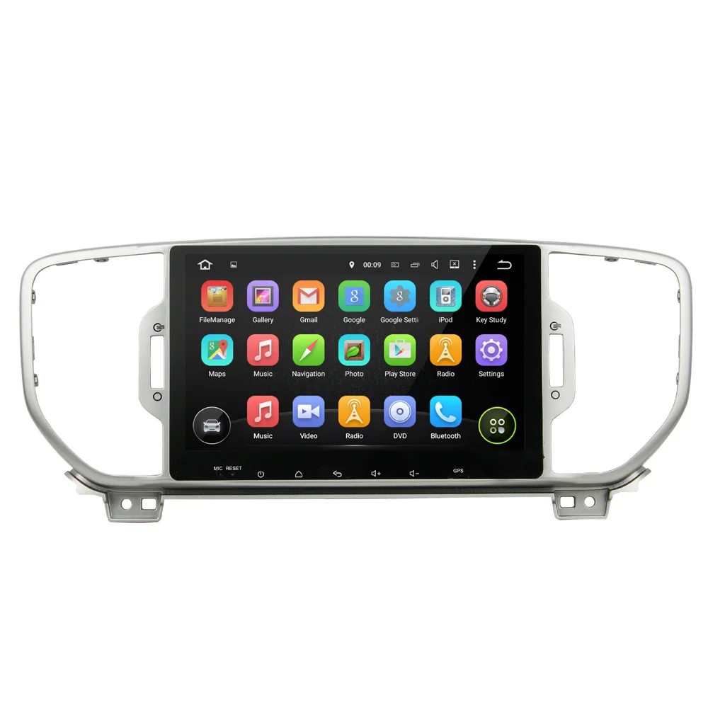 Cheap 9 inch Screen Android 5.1.1 Car DVD Player Media Stereo Auto Radio Entertainment System for Kia Sportage 2014-2016 1