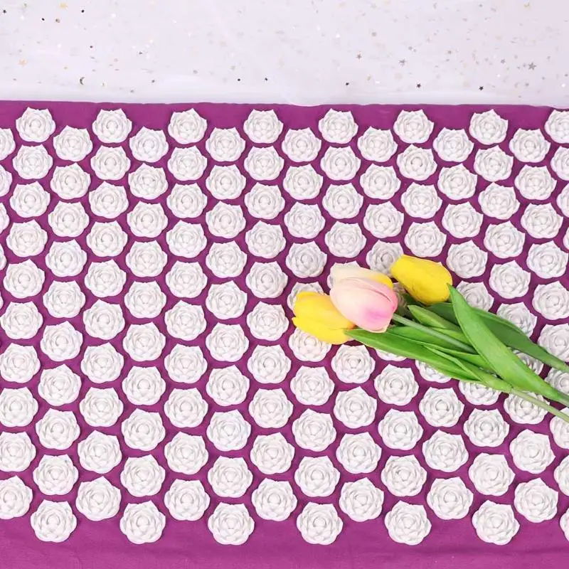 Acupuncture Massage Pad Lotus Needle Prick Acupoint Massager Yoga Mat Cushion for Neck Back Pain Relief Muscle Stress Relax Acupuncture Massage Pad Lotus Needle Prick Acupoint Massager Yoga Mat Cushion for Neck Back Pain Relief Muscle Stress Relax