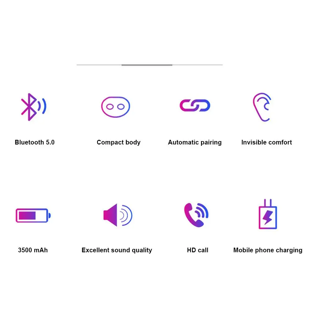 Bluetooth 5 0 гарнитура TWS Mini Sports 8D беспроводные наушники для бега в ухо Стерео