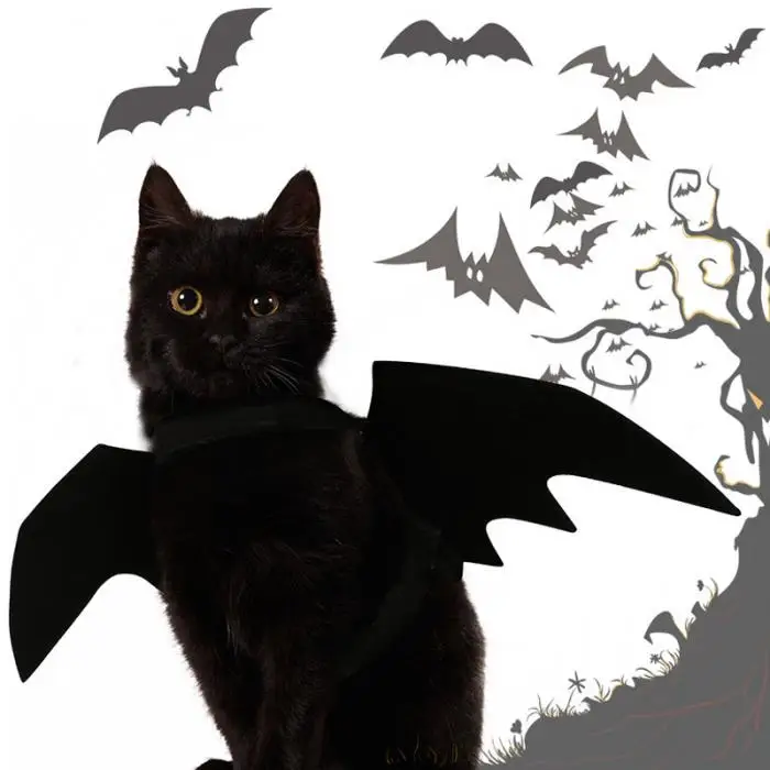 Маскарадный костюм на Хэллоуин с крыльями летучей мыши для собак, кошек, летучих мышей, 88 шт., Прямая поставка