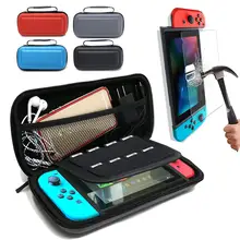 Hard Protective Storage Bag For Nintend Switch NS Video Game Console Carrying Travel Case With Tempered Glass Screen Protector