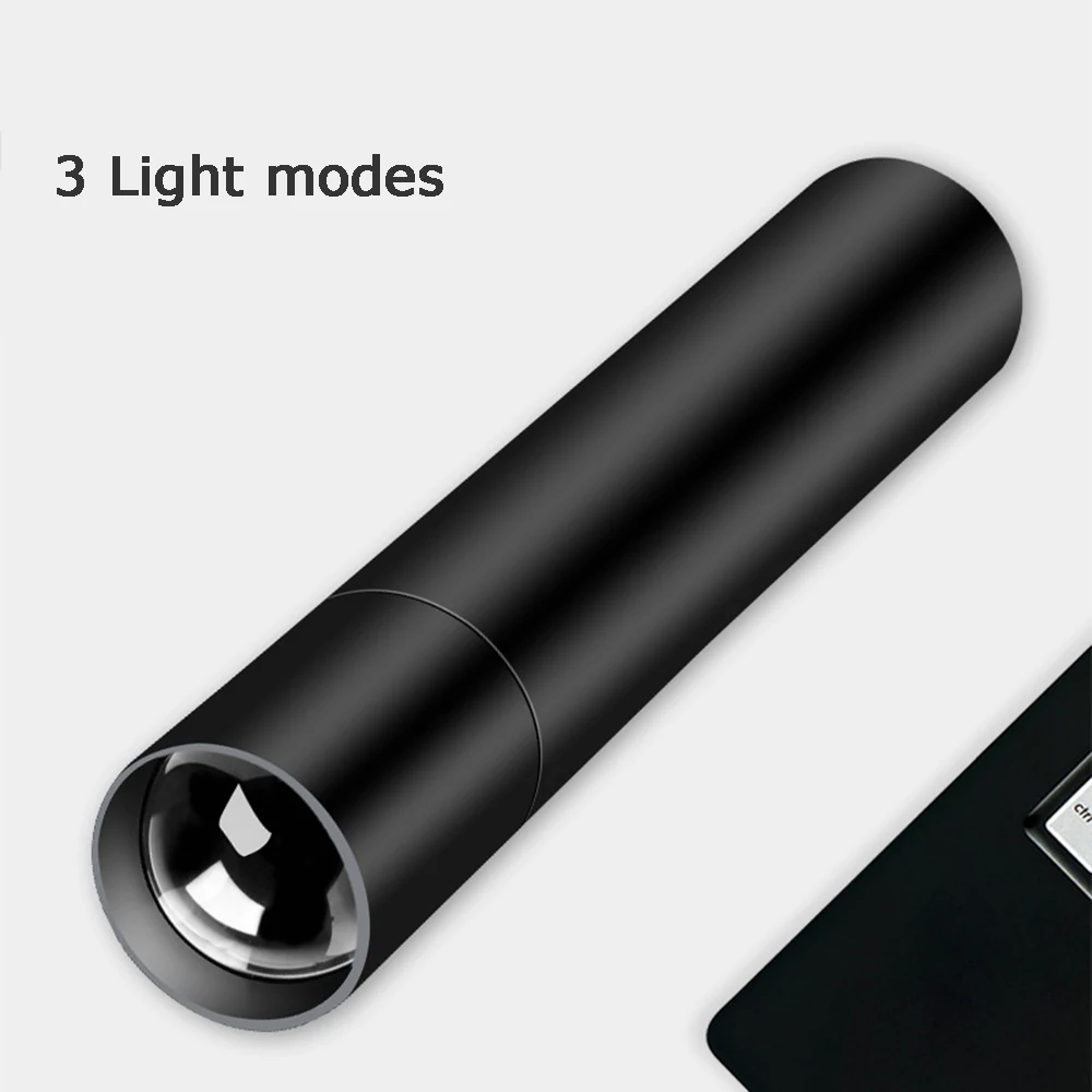 

3 files Super Bright Led flashlight Small USB linterna led torch Zoomable Bicycle Light Pocket Rechargeable Pen Light COB lampe