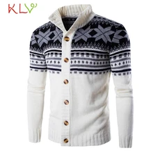 Бренд осень зима мужская мода с капюшоном ногтей ветер отложной воротник шеи свитер мужской вязаный жакет блузка! 4