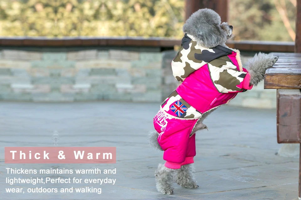 2018 Waterproof Fabric Pet Dog Clothes Thickening Warm Camouflage Dog Coat Jacket Clothing For Chihuahua Small Large Dogs S-XXL (5)