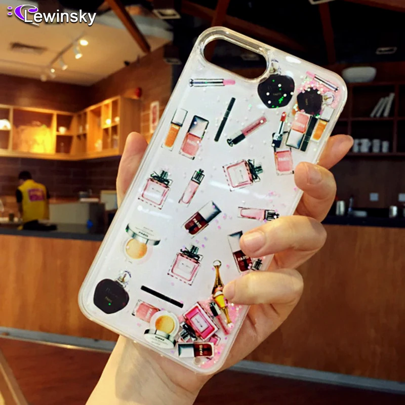 

Dynamic Liquid Case For iphone XS Max X XR 7 7Pus 8 8Plus 6 S 6S plus Funny Cosmetic Dynamic Icon Quicksand Capinha Phone Fundas