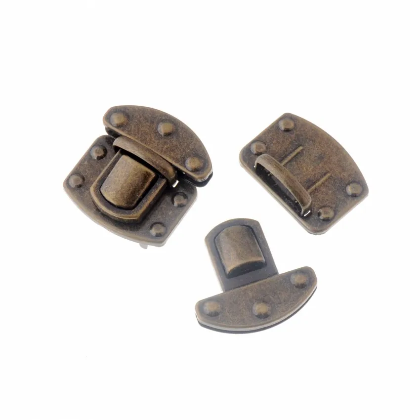 

Free Shipping 5 Sets Bronze Tone Jewelry Wooden Case Boxes Bag Making Lock Latch Hardware 38x35mm