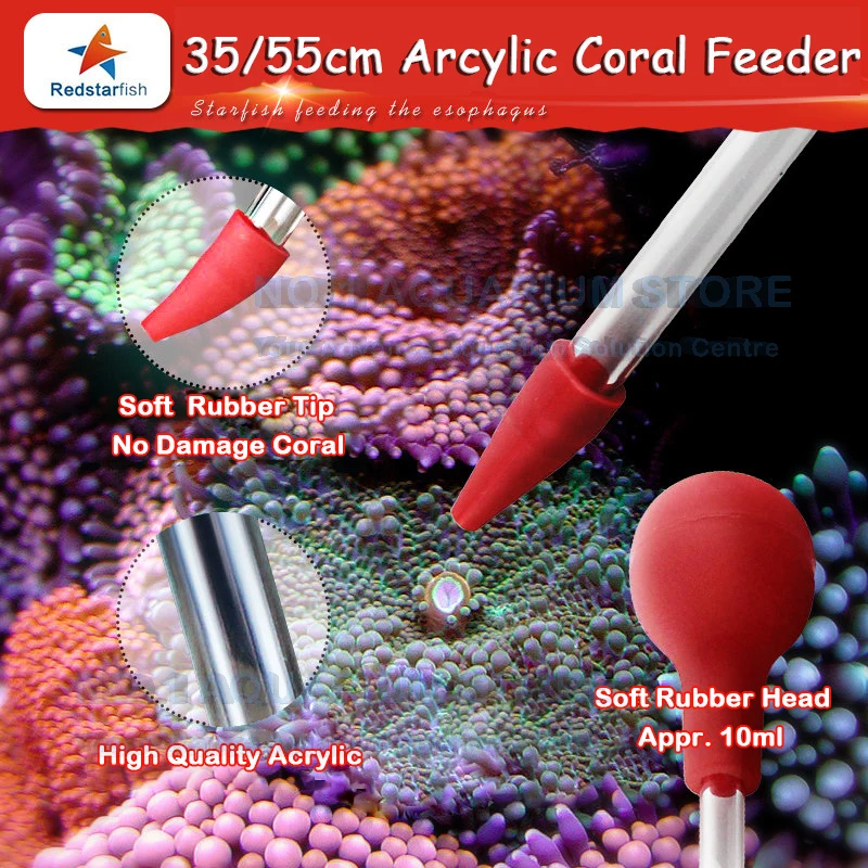 

Red Starfish Brand New Acrylic Fish Feeder Coral Feeder SPS HPS LPS Reef Target Plankton Food Feeder Marine Authorized Dealer