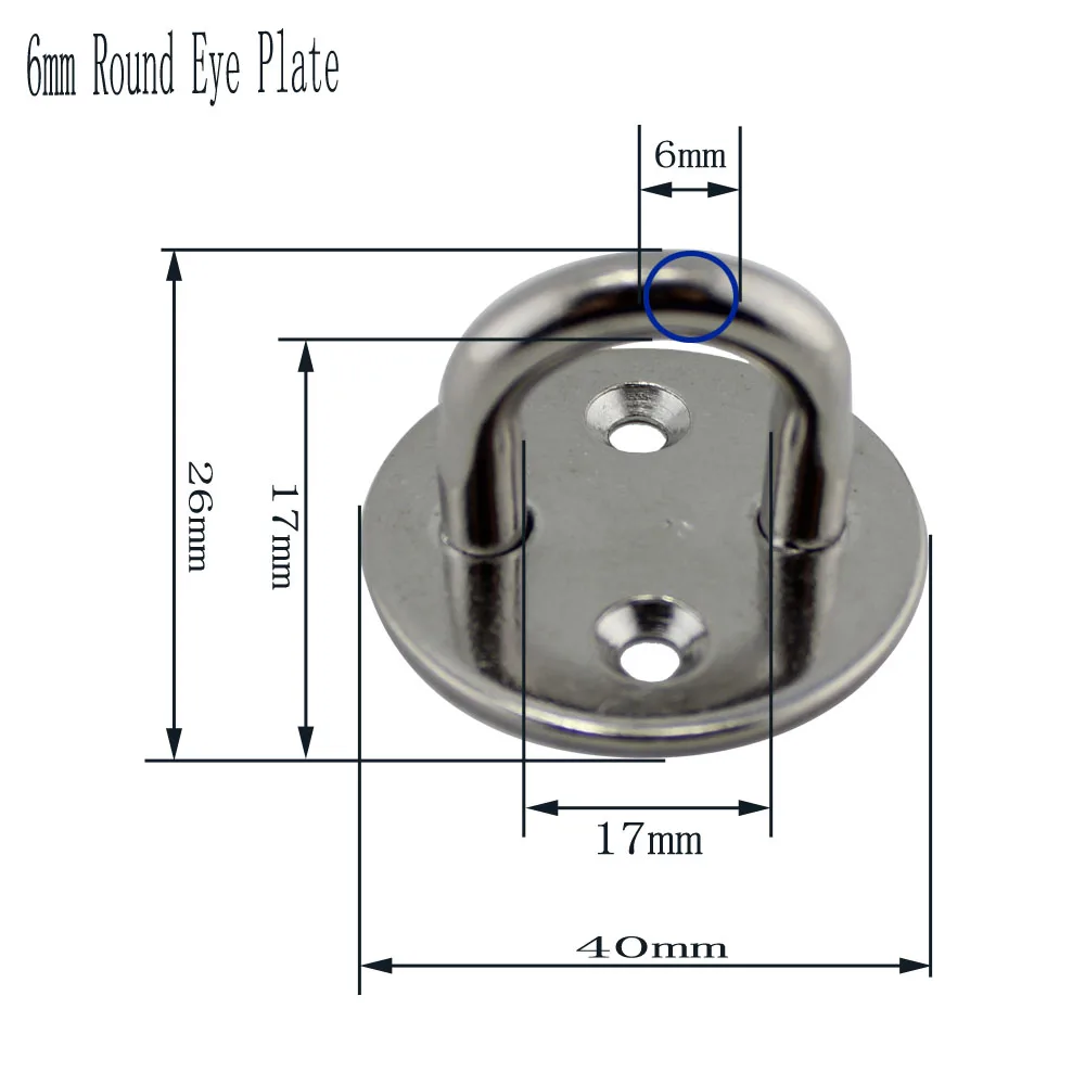 High Quality Stainless Steel Round Pad Eye Plate Sail Boat Kayak Sunshades Accessory Marine Grade 304/316 Boat/Yacht 20pcs 6mm solar marine 2 3 m high speed boat 3 person luxury yacht inflatable kayak for water play entertainment