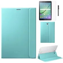 Удобный регулируемый кожаный чехол из искусственной кожи для samsung Galaxy Tab S2 8 дюймов T710 T715 пленка Ручка# ZS