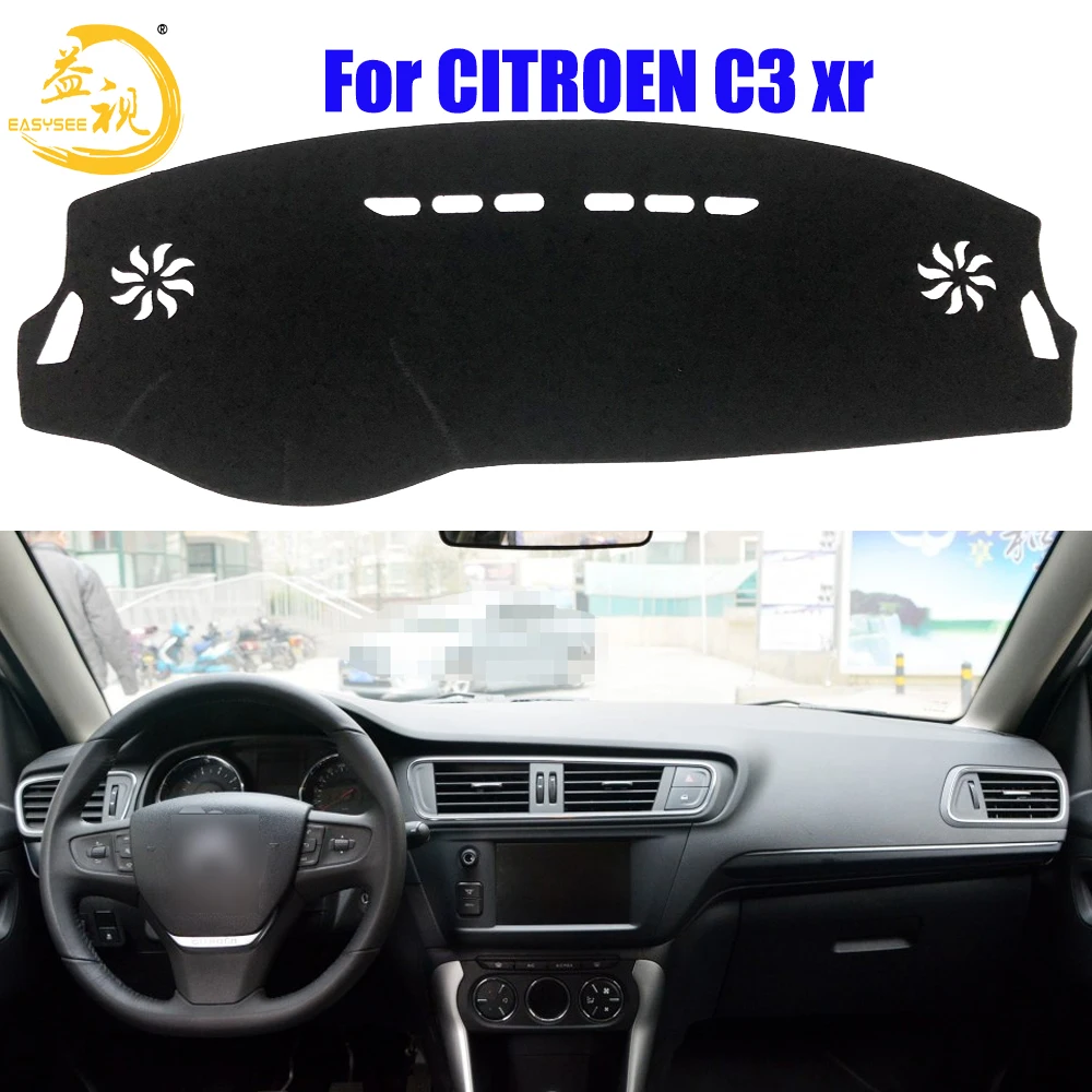 

Easysee Dashboard Cover Pad Dashmat Dash Mat Sun Shade Dash Board Cover Carpet For Citroen C3-XR 301 Dust proof