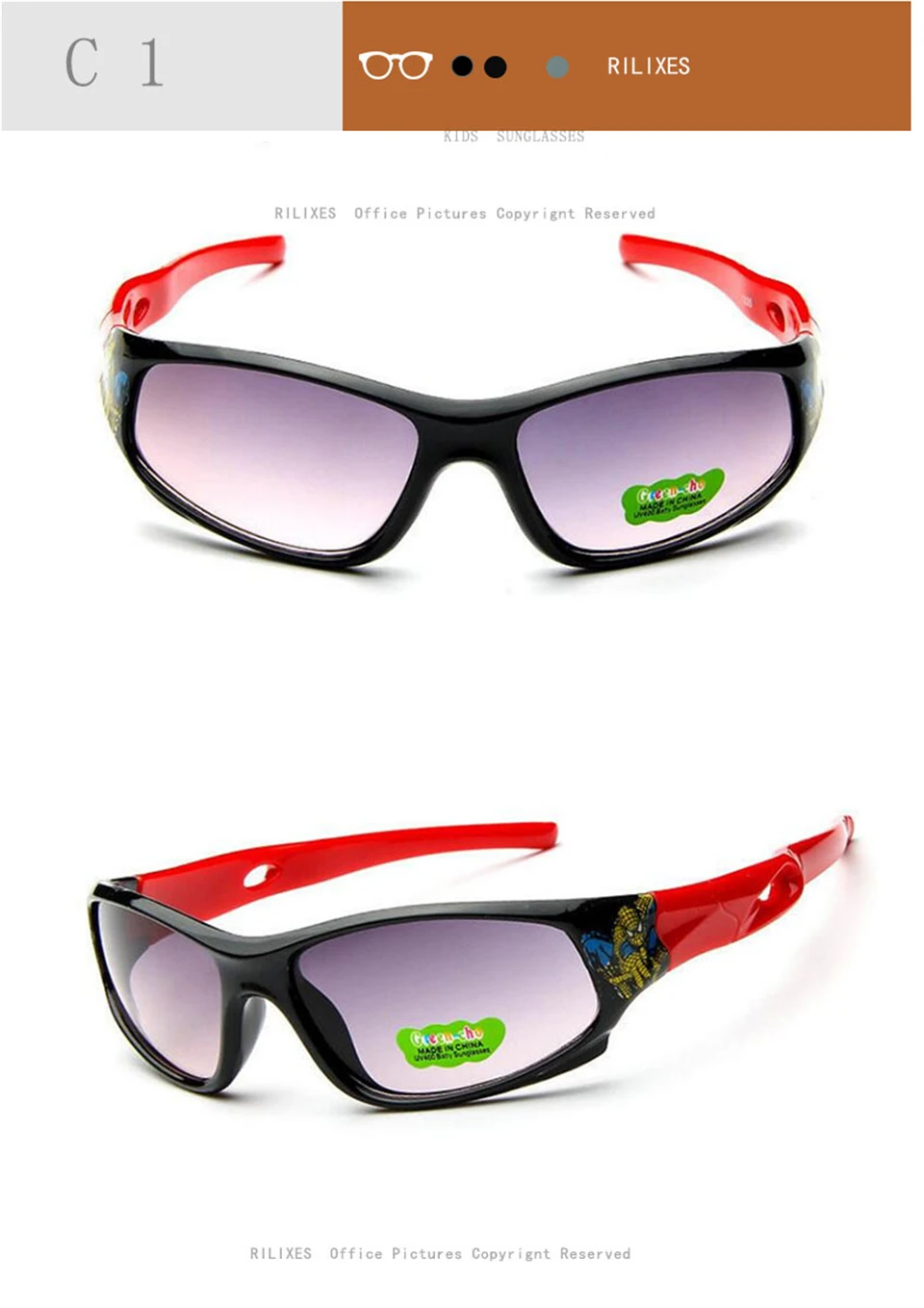 Kids Sunglasses UV400  Child Baby Safety Coating Fashion Accessories Eyewear for Kid UV400 Eyewear (18)
