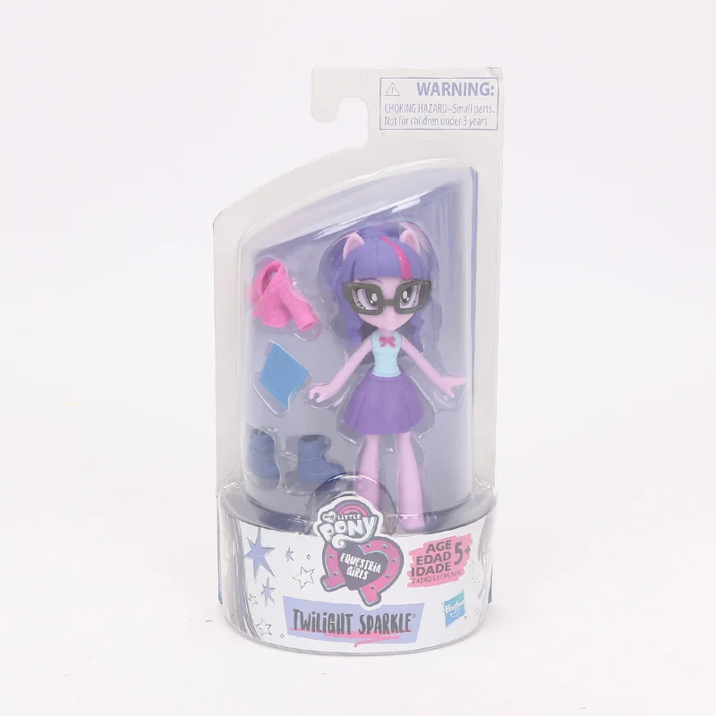 9 см игрушки My Little Pony Equestria Girls Twilight Sparkle игровой набор Пинки Пай Радуга Дэш ПВХ фигурка коллекционная игрушка куклы - Цвет: twilight sparkle