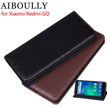 

AIBOULLY For Xiaomi Redmi GO Case Soft Silicone Back Flip Leather Cover Original For Redmi Go Case Hard Fundas Phone Bag Capas