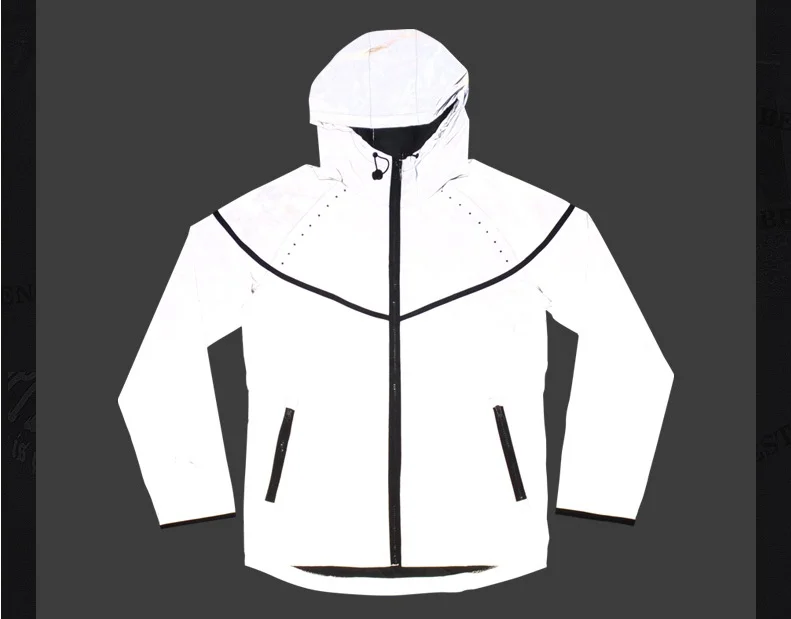 

Add Freece Reflective Jacket Clothing Trench Plus Velvet Thickening with a hood outerwear