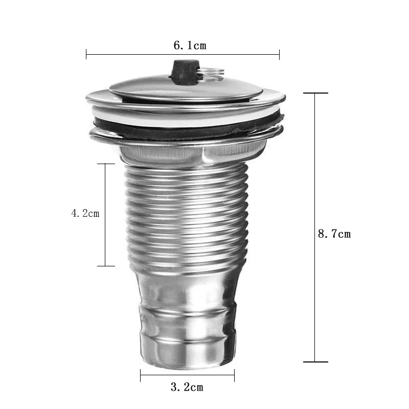 Xueqin 1 шт. нержавеющая сталь кухня ванная раковина сливной фильтр прямой дренаж пробка отходов Раковина фильтр - Цвет: 40A
