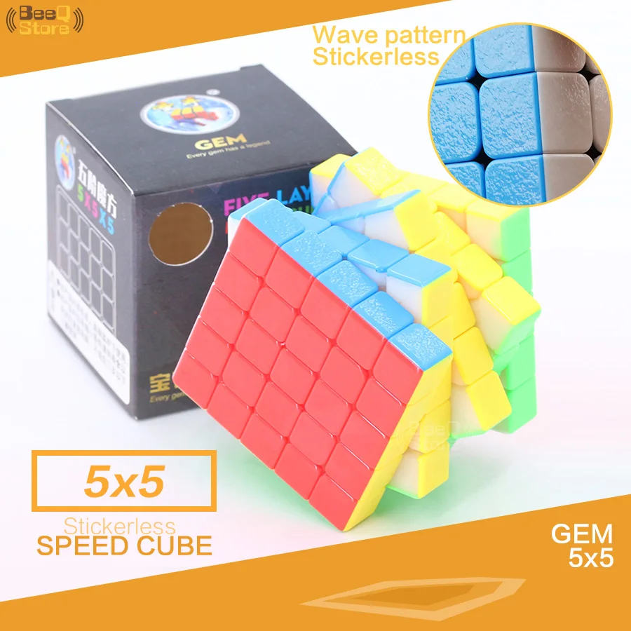 

Shengshou GEM 5x5 Magic Cube 5x5x5 Puzzle Professional Speed Cube 5x5 Stickerless Learning Educational Toy For Kid Children