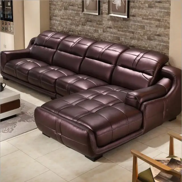 high quality European living room leather sofa o1211in Living Room