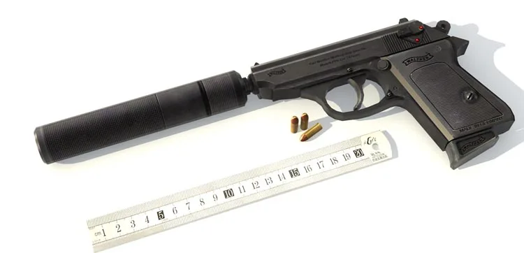 3D бумажная модель пистолеты 007 Ppk пистолеты ручной работы DIY игрушка