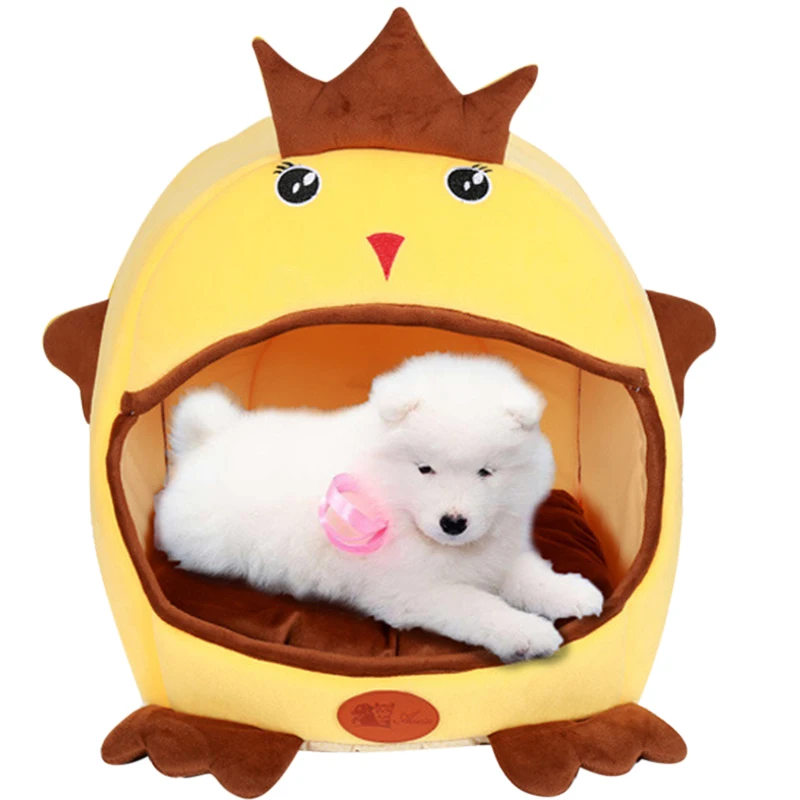 

Breathable Dog House with Dog Mat Warm Dog Beds for Small Dogs Kennel Soft Winter Puppy Beds Waterproof Bottom 9C20