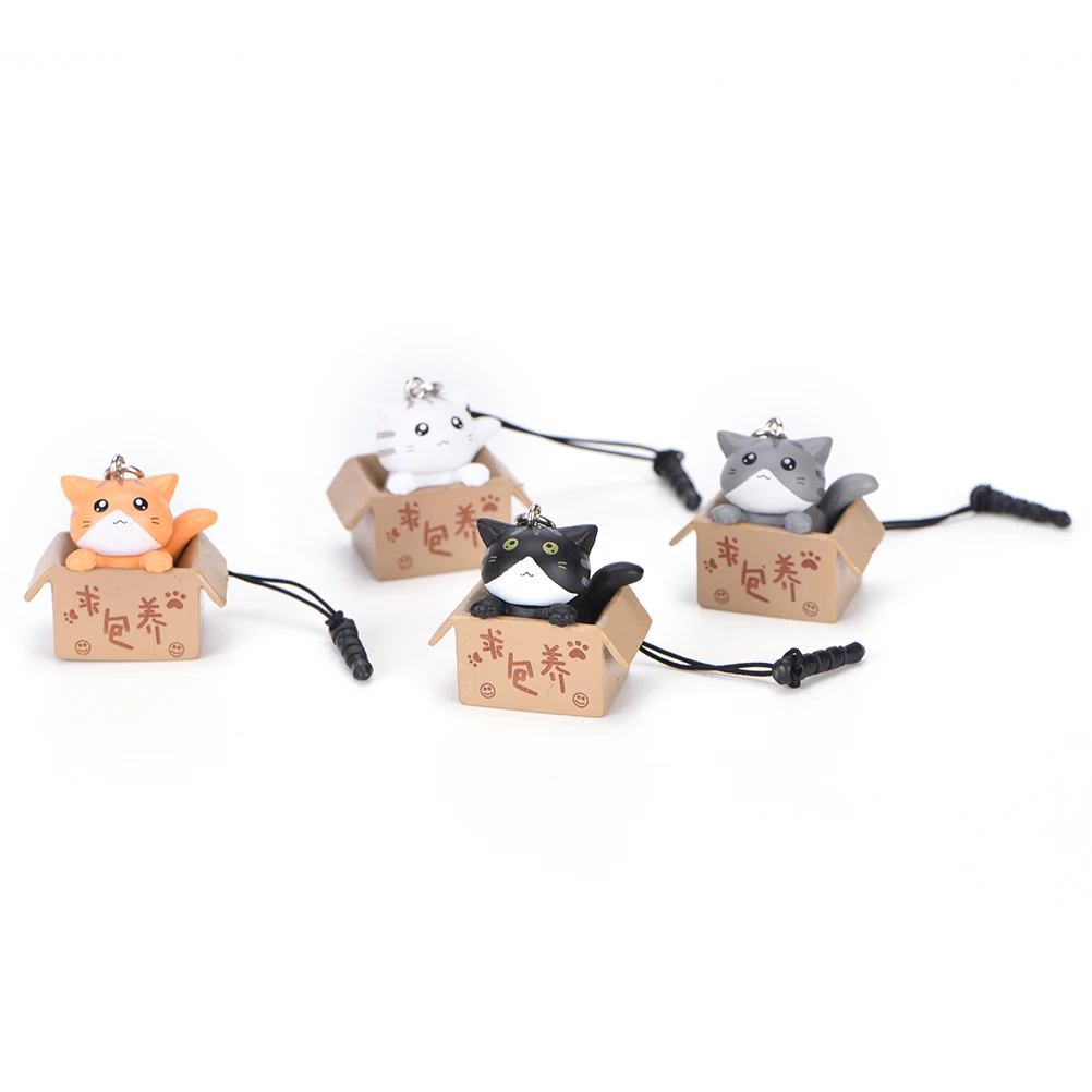 

New 1PC 3.5mm Cartoon Cat Design Mobile Phone Dust plug Seeking nurturing Kawaii cat style