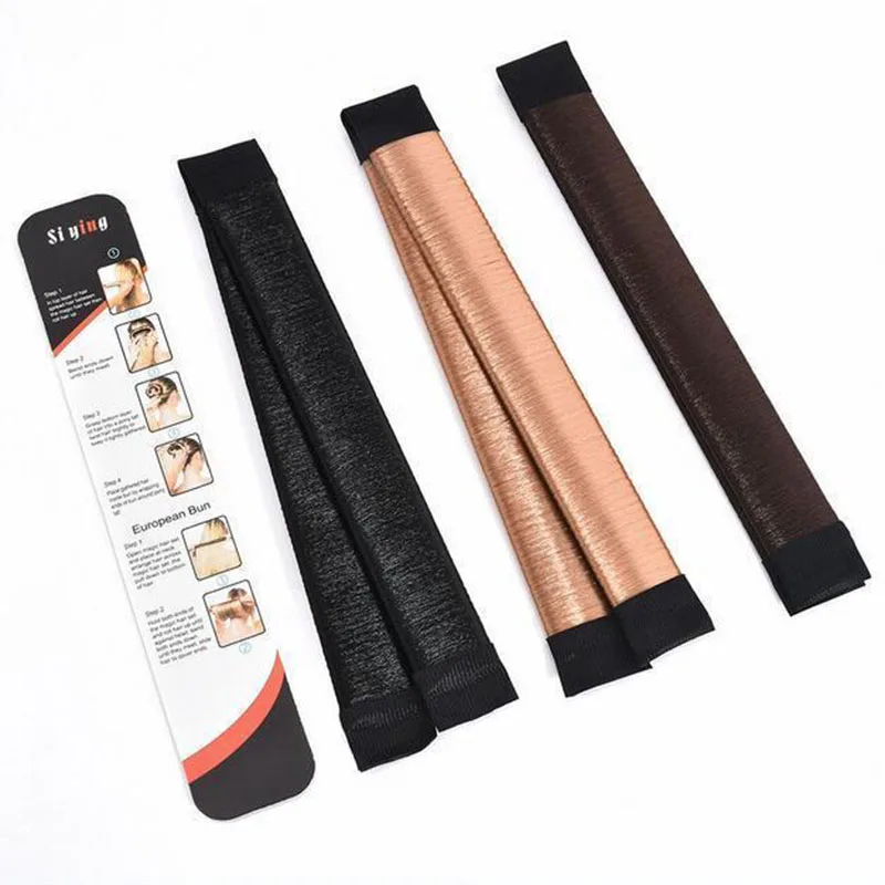 

Cute Girl hair clip DIY hair care styling tools Donut Former Foam French Twist Magic Bun Maker