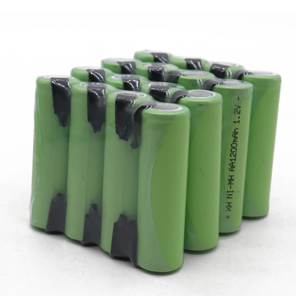 AA Аккумуляторная батарея 1 2 V 1200 mAh NiMH 14430 aa с пайкой для DIY электрической бритвы