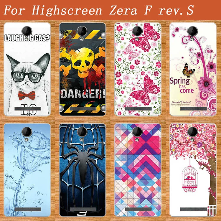 

For highscreen zera f rev.S Case Cover Diy Painting Colored Soft Tpu Case For highscreen zera f Rev S Phone Sheer Bags