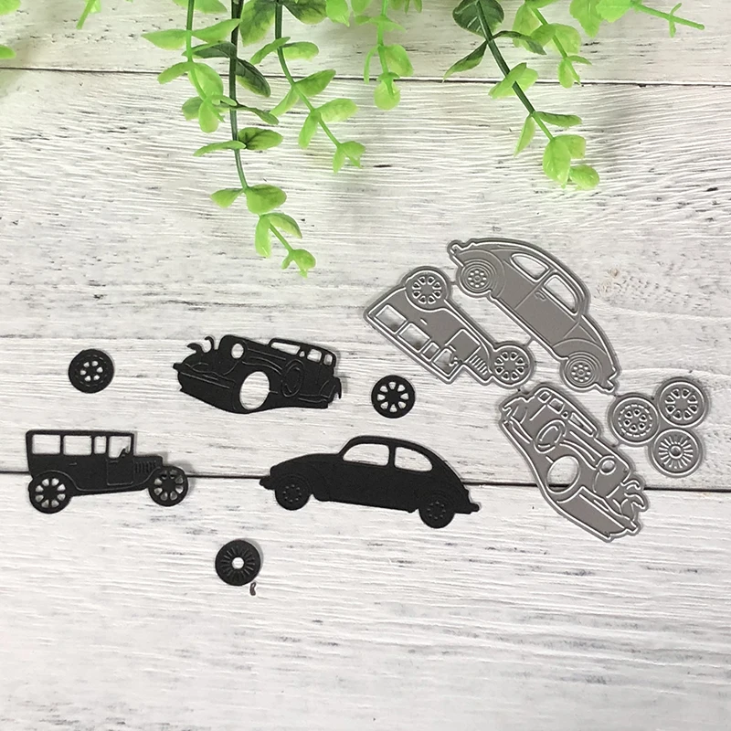 

3pcs Cars Tire Metal Cutting Dies for Scrapbooking DIY Album Embossing Folder Paper Card Maker Template Decor Stencils Crafts