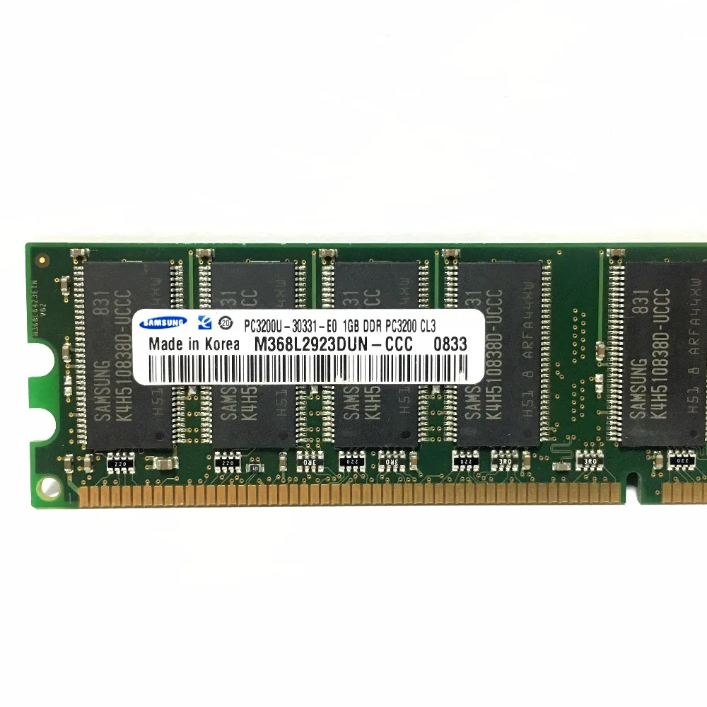 Samsung 1G 1 gb DDR PC 2700 3200 u DDR 1 333MHZ 400 MHZ 333MHZ 400 MHZ Настольный ПК память модуль компьютер настольный DDR1 ram