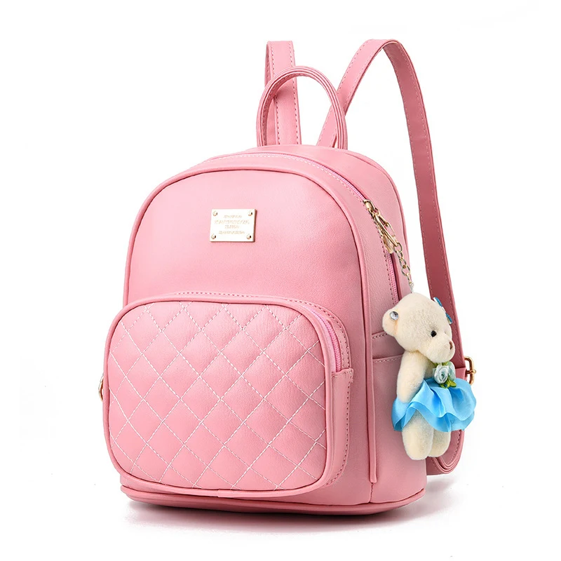 2017 Fashion PU Lady Bags women backpack College Vintage Cute Backpack Preppy for Girls Popular Ladies