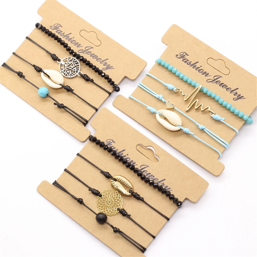 

New 24 Styles Boho Couple Bracelet Femme Stone Shell Charm Men Bracelets for Women Pulseras Mujer Accesorios Jewellery Wholesale