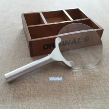 2x6x130 мм Лупа с 2 LED Читать наблюдения освещения увеличить увеличительное Стекло карман ручной лупы линза Френеля