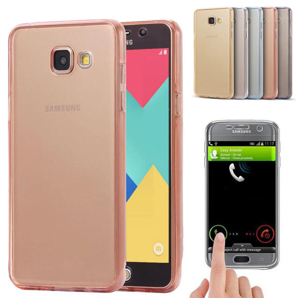 Ultra Thin Transparent Clear Soft Silicone Shockproof Case Full Body Impact Protective Cover For Samsung Galaxy A3 A5 A7 2017 | Мобильные