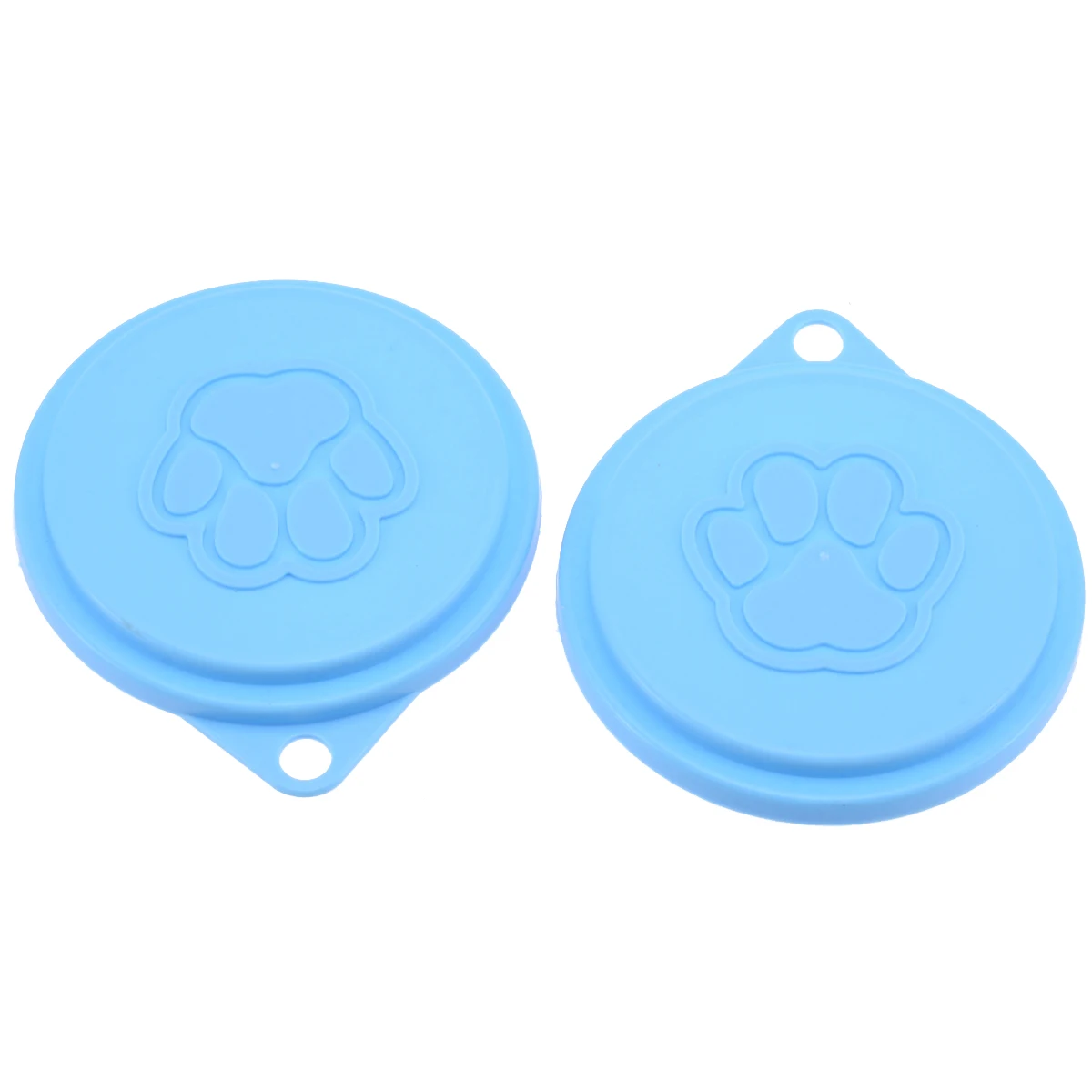 2pcs Reusable Pet Dog Cat Food Storage Can Tin Cover Lid Top Cap 88mm Random Color