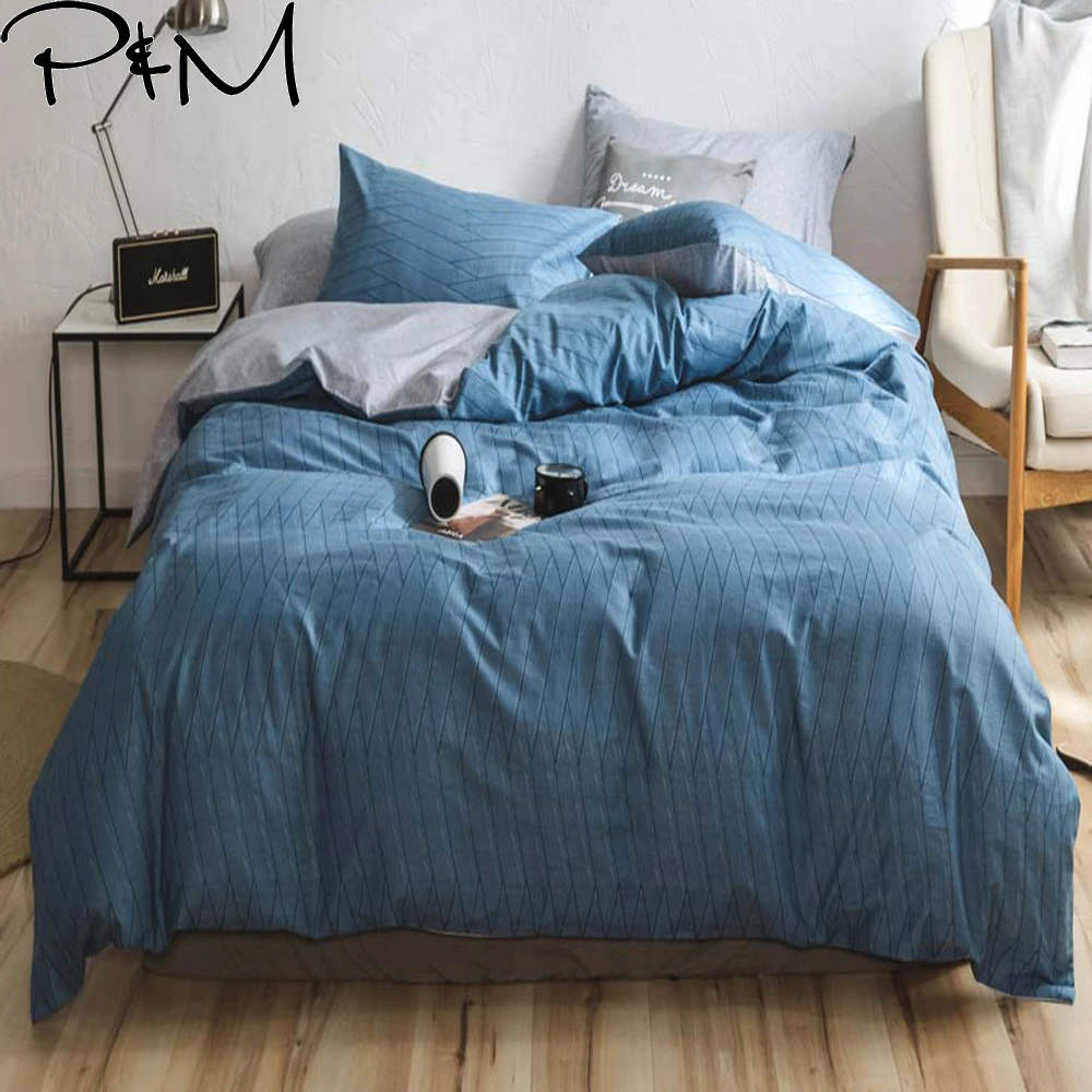

PAPA&MIMA Dropshipping fashion bedding sets cotton twin double queen size duvet cover set bed sheet Pillowcase bedclothes set