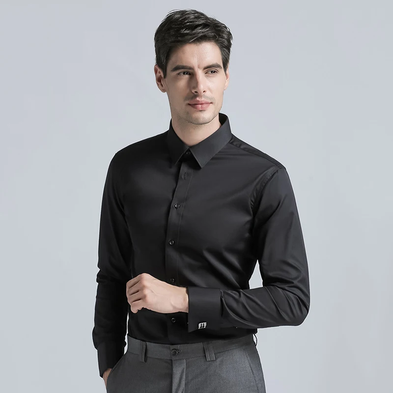 Brand New Men's Dress Shirt Men's Cotton Regular Fit Cufflink Shirts ...