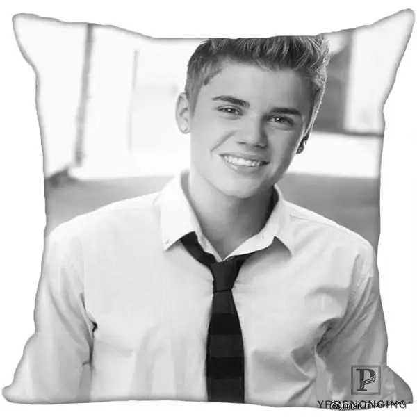 Square Pillowcases Декоративная Наволочка на заказ Джастин Бибер квадратная Наволочка на молнии лучший подарок(одна сторона) 180516-63 - Цвет: Square Pillowcases