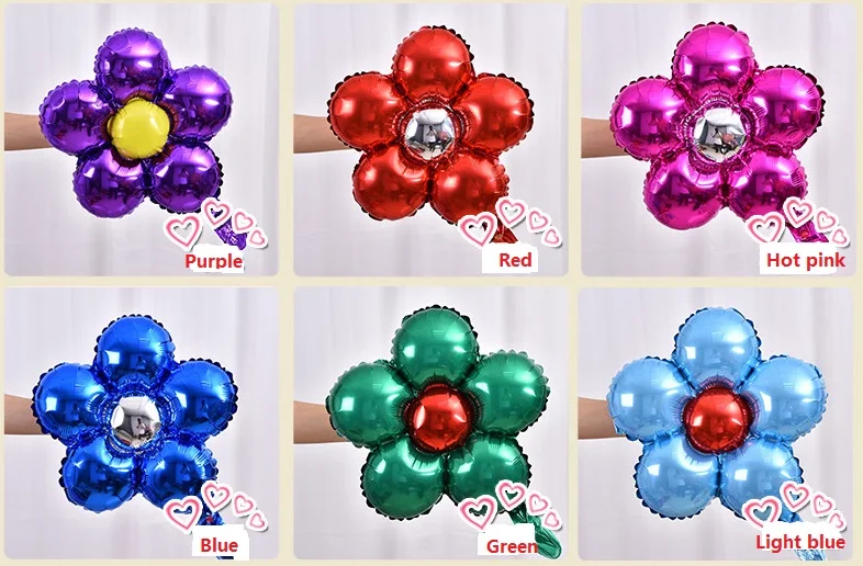 1pc 18inch birthday flower balloon five petals flower Foil balloons Wedding favors and gifts birthday party decorations globos