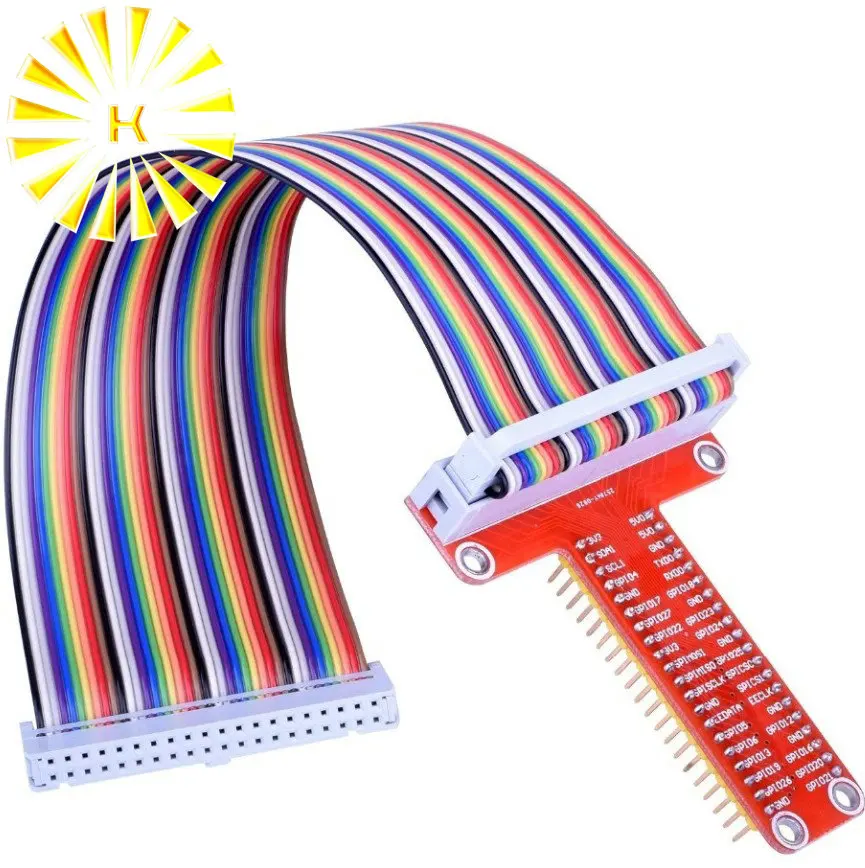 

Raspberry Pi 3 Model B+ 40pin GPIO Extension Board 40 Pin GPIO Cable Adapter Female to Female compatible for Orange Pi Connector