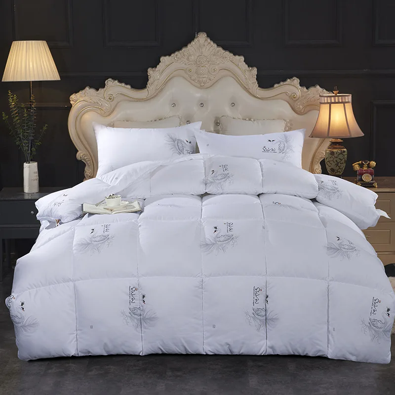 

Klonca 3kg~5kg luxury velvet cotton down quilt thick winter duvet soft warm comforter bedding filler 2019 bedclothes