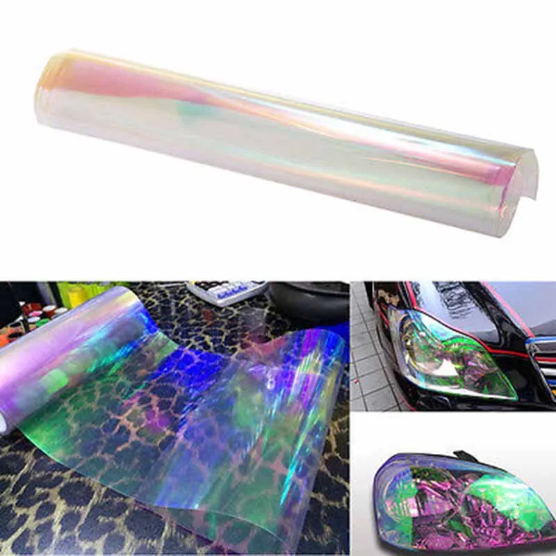 

MAYITR 1pc 120x30CM Transparent Car Headlight Taillight Tint Vinyl Film Sheet Sticker Car Styling Auto Exterior Accessories