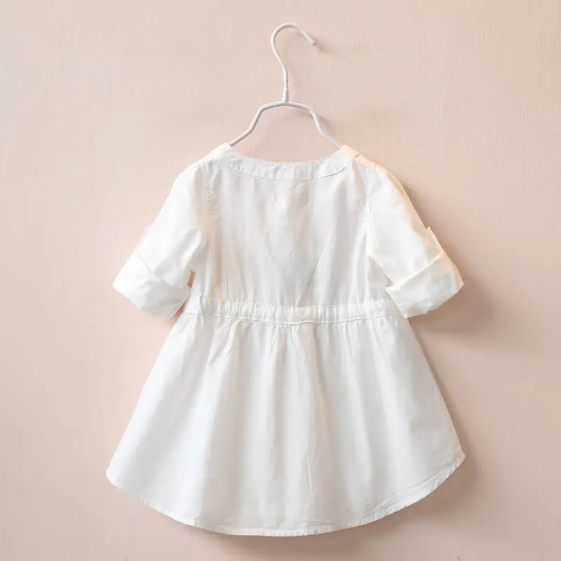 white cotton dress for baby girl