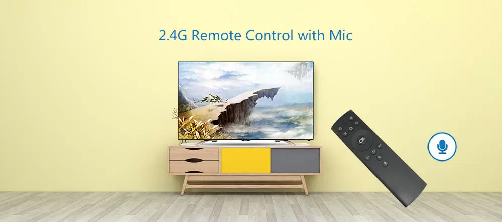 Tikigogo T1M 2,4G гироскоп воздушная мышь 14 ИК обучение google голосовой поиск для android smart tv box PK G10s G20s пульт дистанционного управления