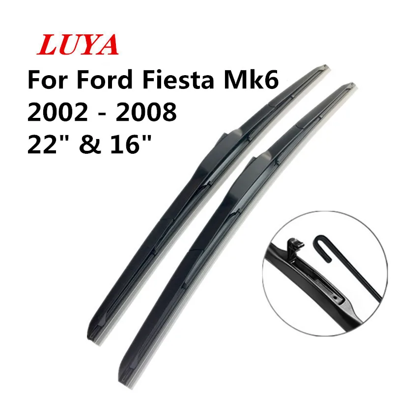 2002 - 2008 LUYA стеклоочистителя автомобиля стеклоочиститель для Ford Fiesta Fit кнопка/крюковые рычаги модель года от 2002 до - Цвет: 2002 - 2008