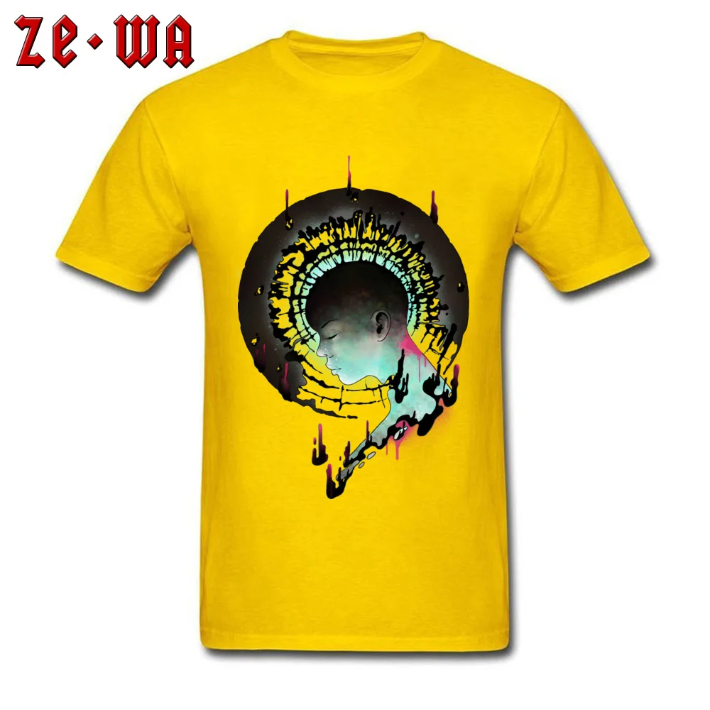 Elemental 100% Cotton T Shirt for Men Short Sleeve Funny Tees Oversized Fall Round Neck T Shirts Design Wholesale Elemental yellow